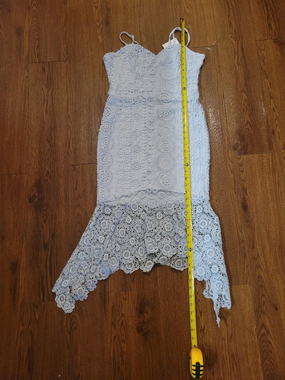Charlotte Russe light blue EASTER SUMMER lace dress M
